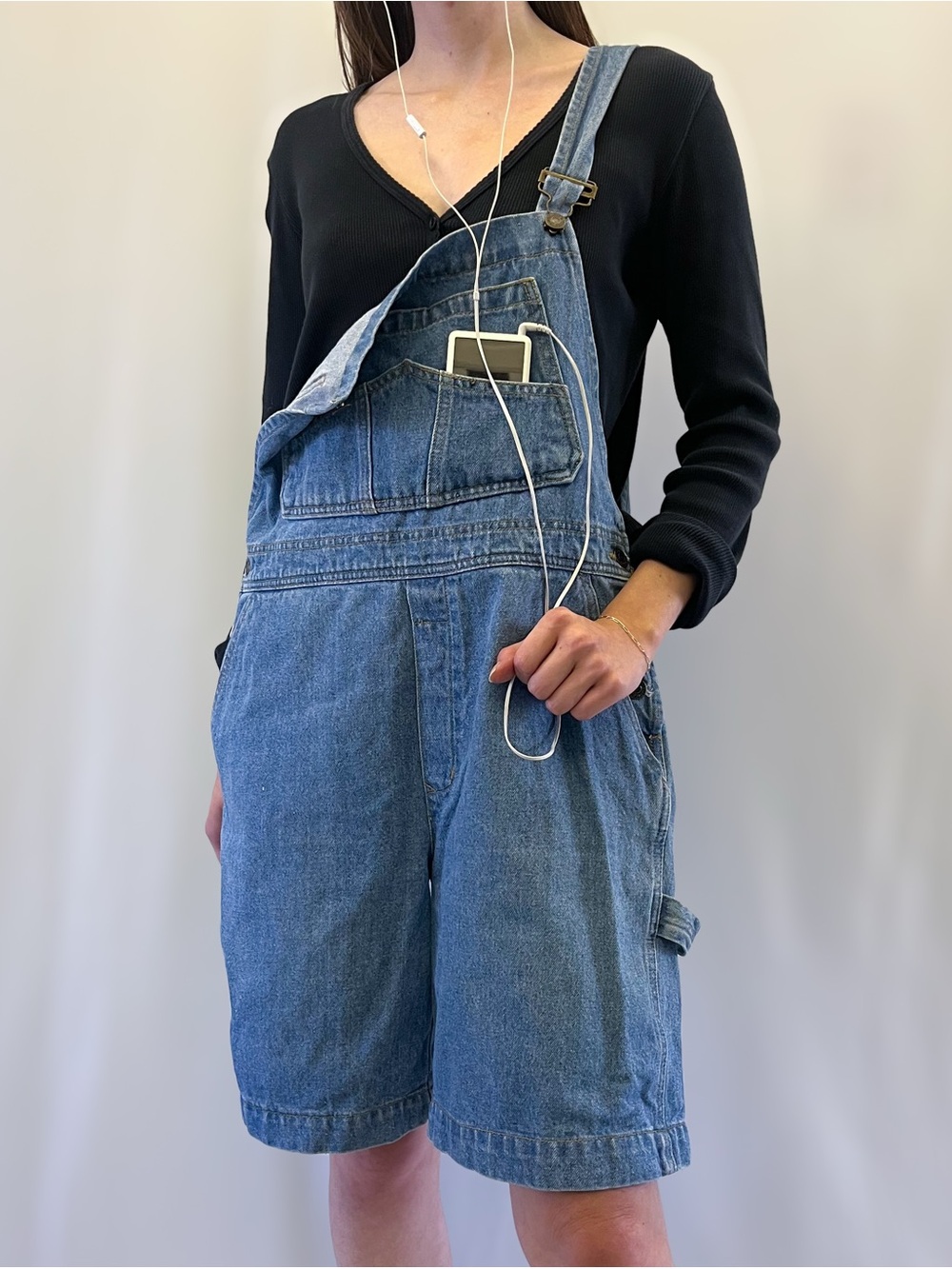 1990s Jordache Light Wash Denim Shortalls